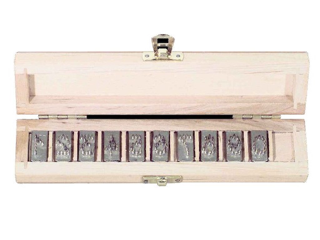 Set of Numbers  0-9 Font size 20 mm length 30 mm width 15 mm Height 4 mm