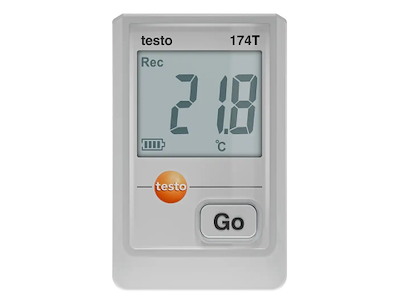 Mini temperature data logger with USB-C and PC software