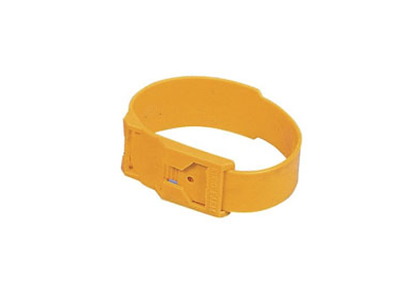 Ankle strap yellow plastic - 10 pcs