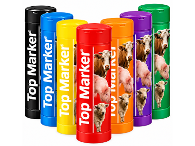 Twist stick markers Topmarker package 10 pcs.