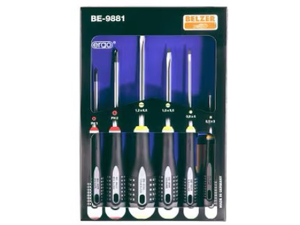 Bahco Skruetrækkersæt lige 6 dele